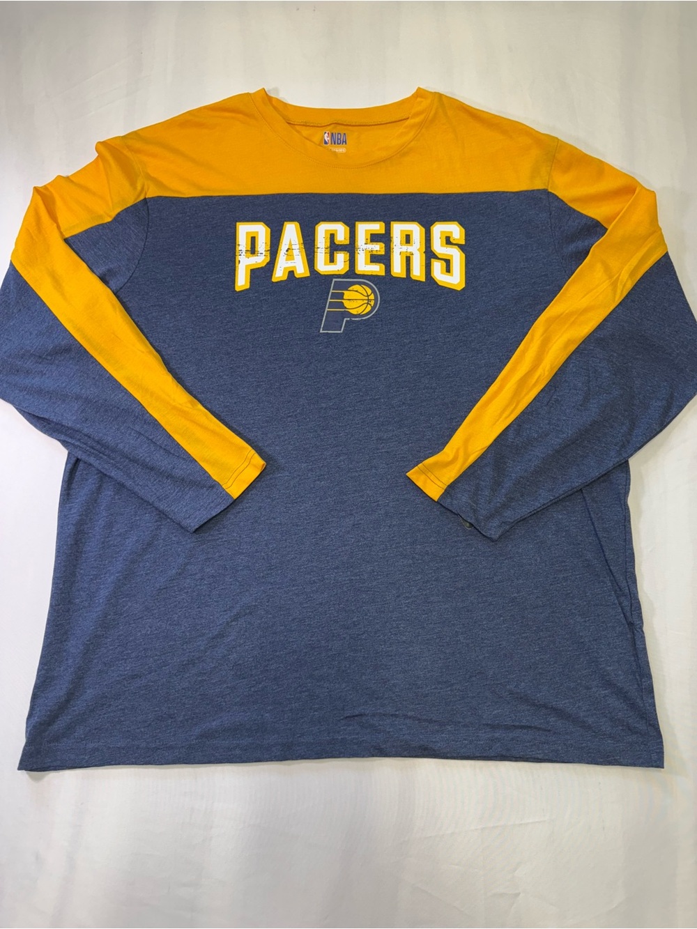 NBA Indiana Pacers Long Sleeve Shirt - Navy & Gold